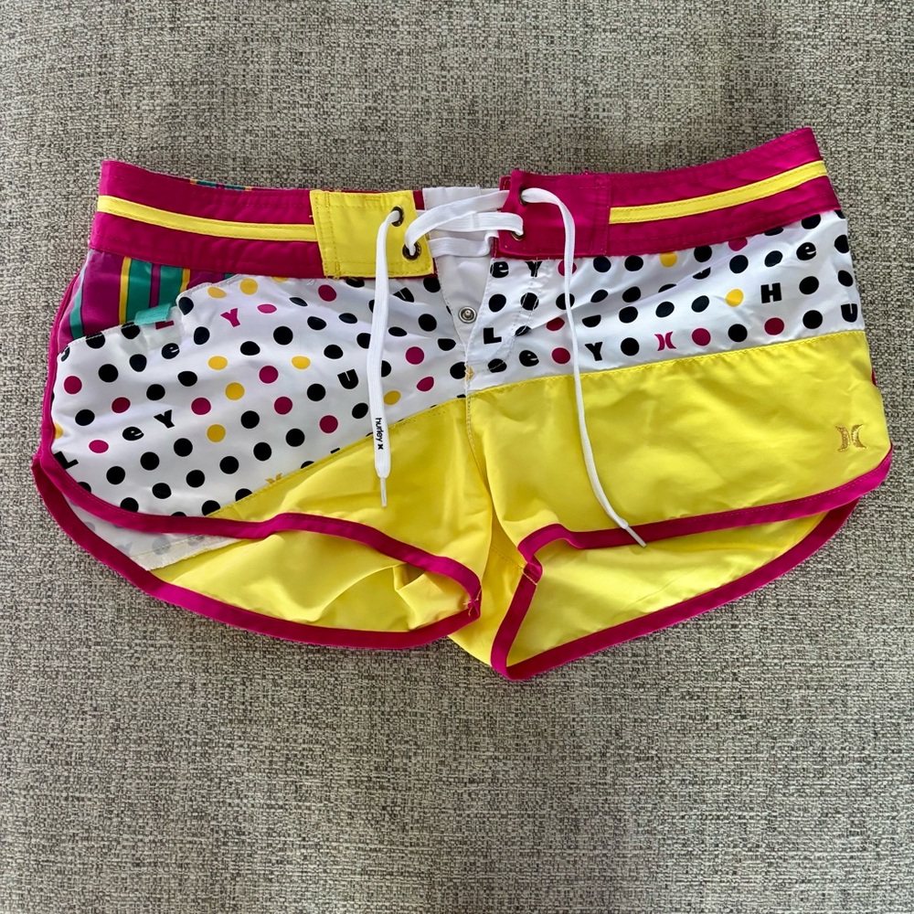 Hurley Striped and Polka Dot Swim Shorts